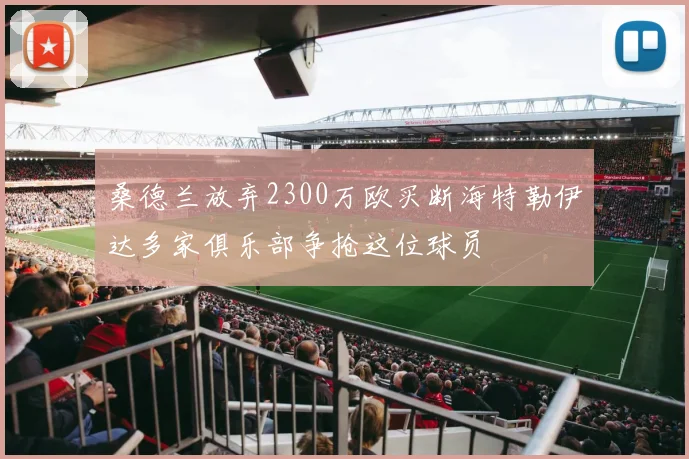 桑德兰放弃2300万欧买断海特勒伊达多家俱乐部争抢这位球员